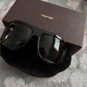 Tom Ford Glossy Black Sunglasses